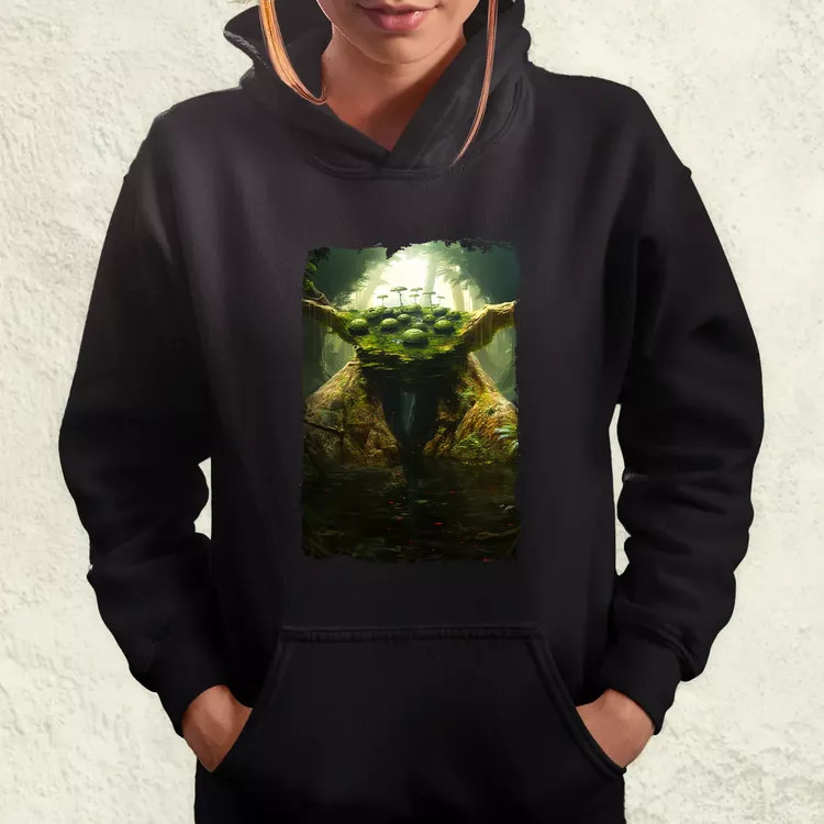 Pareidolia Yoda Dagobah fantázia v1 női pulóver