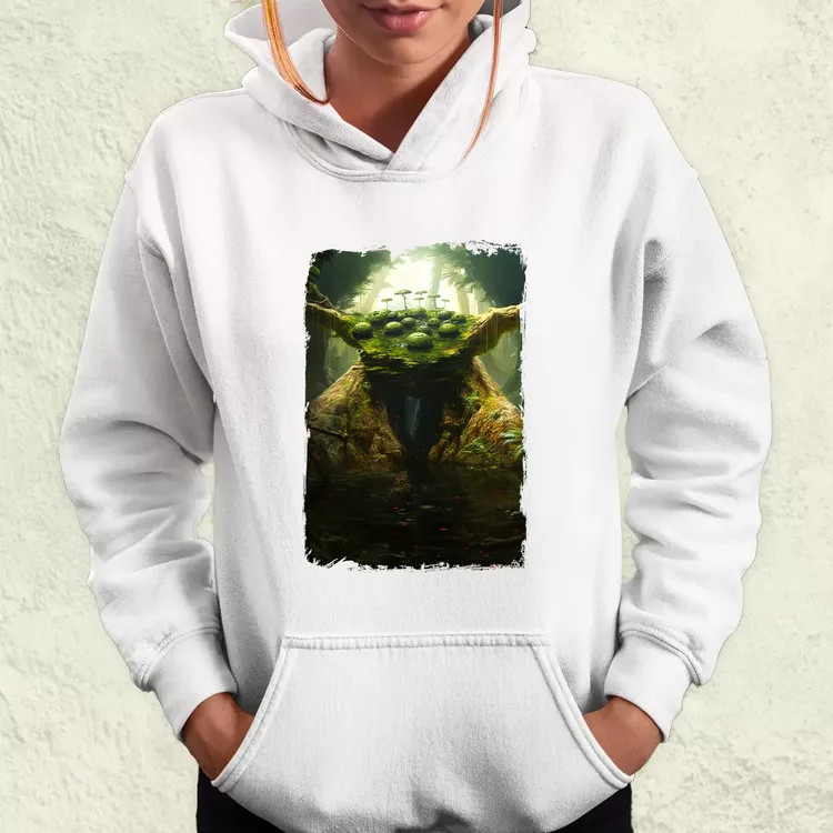 Pareidolia Yoda Dagobah fantázia v1 női pulóver