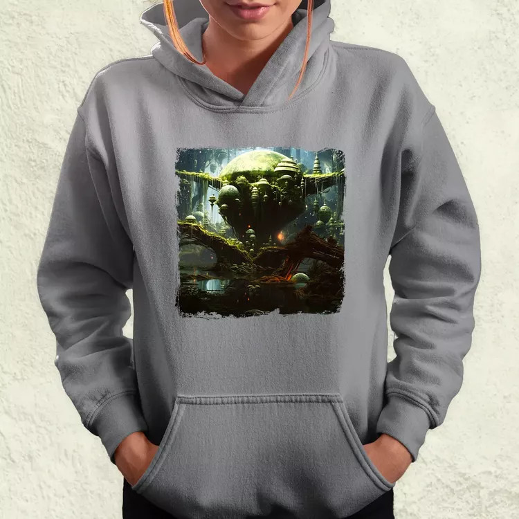Pareidolia Yoda Dagobah fantázia v2 női pulóver