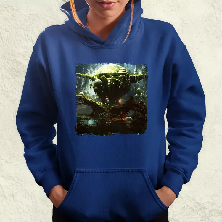 Pareidolia Yoda Dagobah fantázia v2 női pulóver