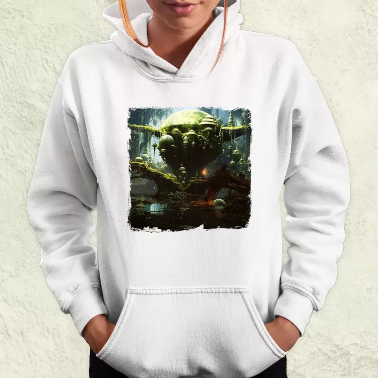 Pareidolia Yoda Dagobah fantázia v2 női pulóver