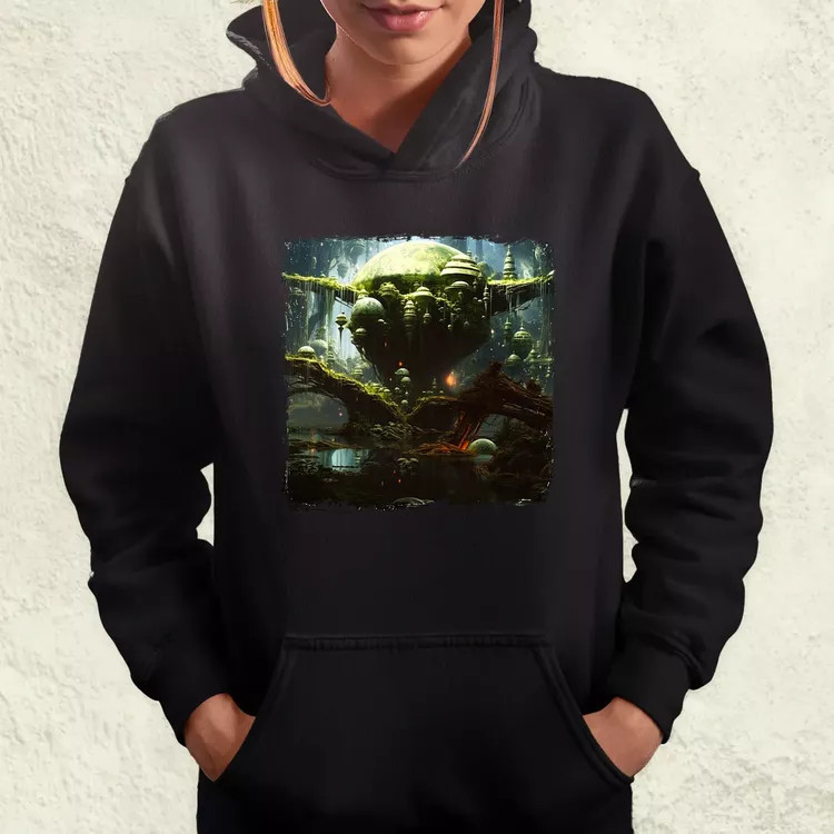 Pareidolia Yoda Dagobah fantázia v2 női pulóver
