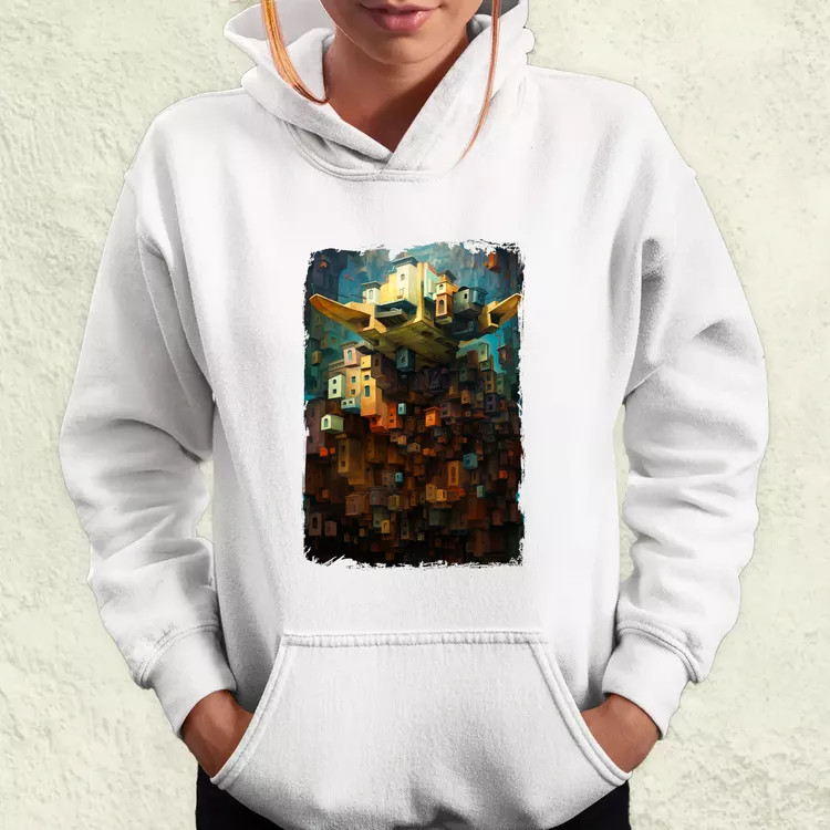 Pareidolia Yoda város fantázia v1 női pulóver