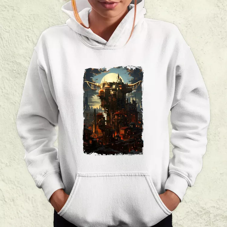 Pareidolia Yoda város fantázia v2 női pulóver