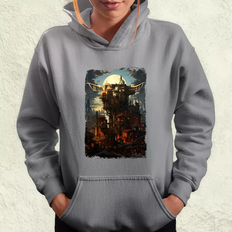 Pareidolia Yoda város fantázia v2 női pulóver