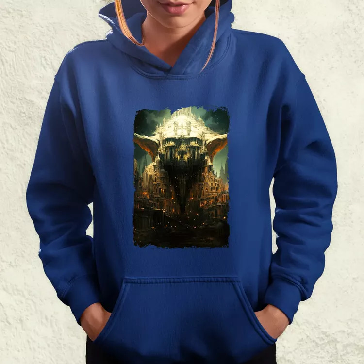 Pareidolia Yoda város fantázia v3 női pulóver