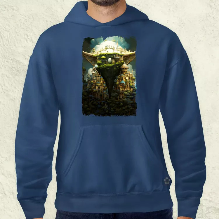 Pareidolia Yoda város fantázia v4 férfi pulóver