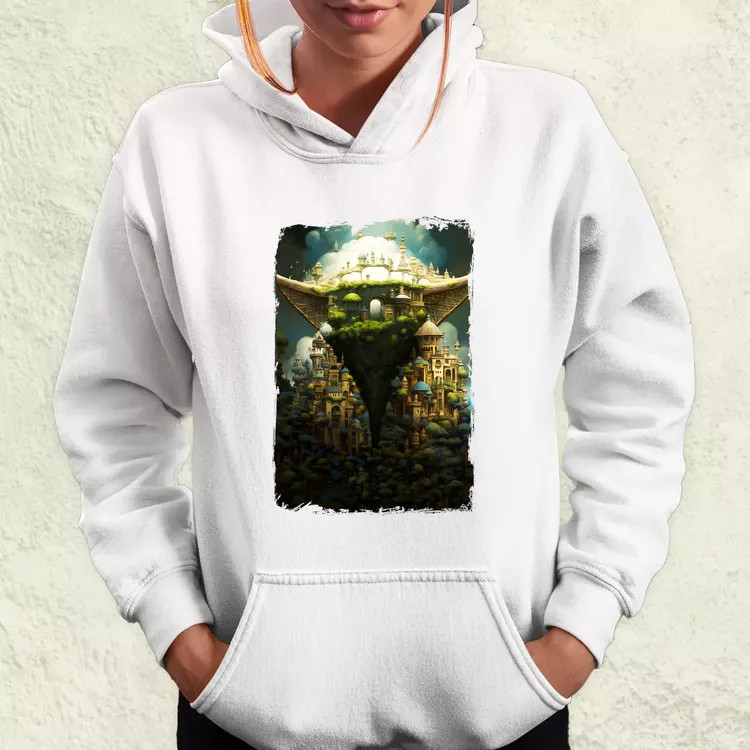 Pareidolia Yoda város fantázia v4 női pulóver