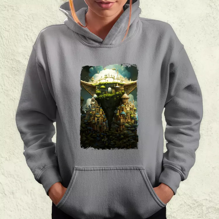 Pareidolia Yoda város fantázia v4 női pulóver