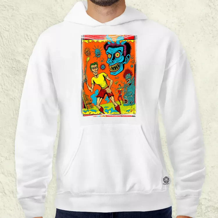 Basil Wolverton fanart v8 férfi pulóver