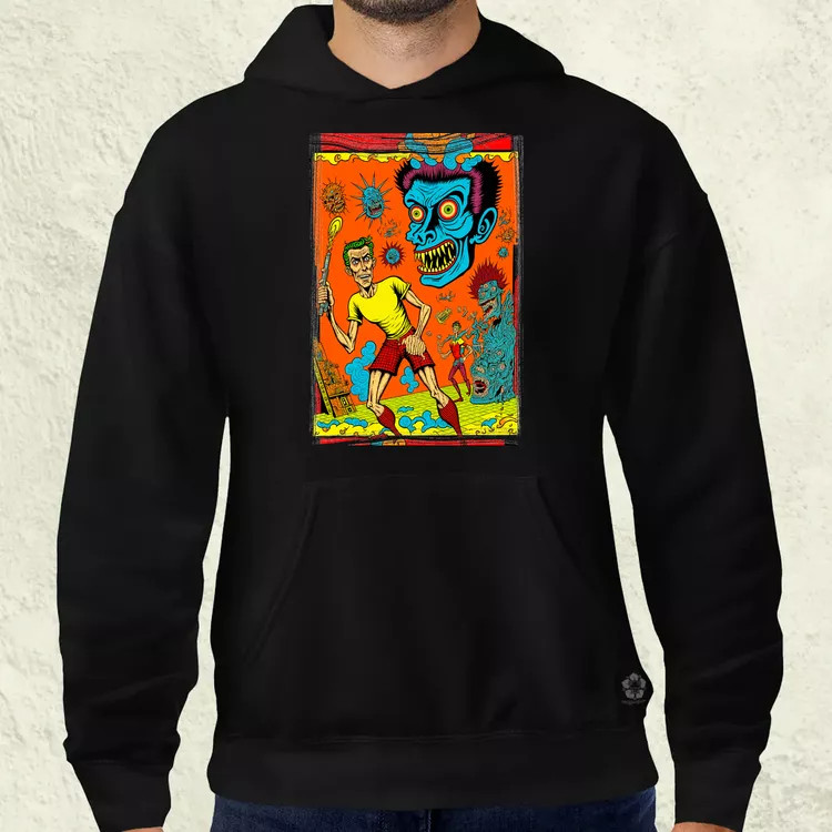 Basil Wolverton fanart v8 férfi pulóver