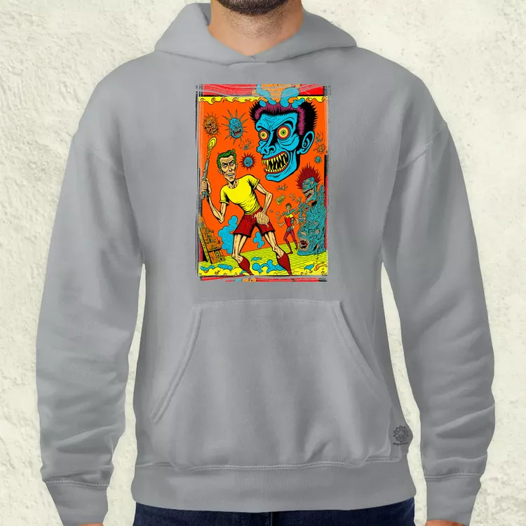 Basil Wolverton fanart v8 férfi pulóver