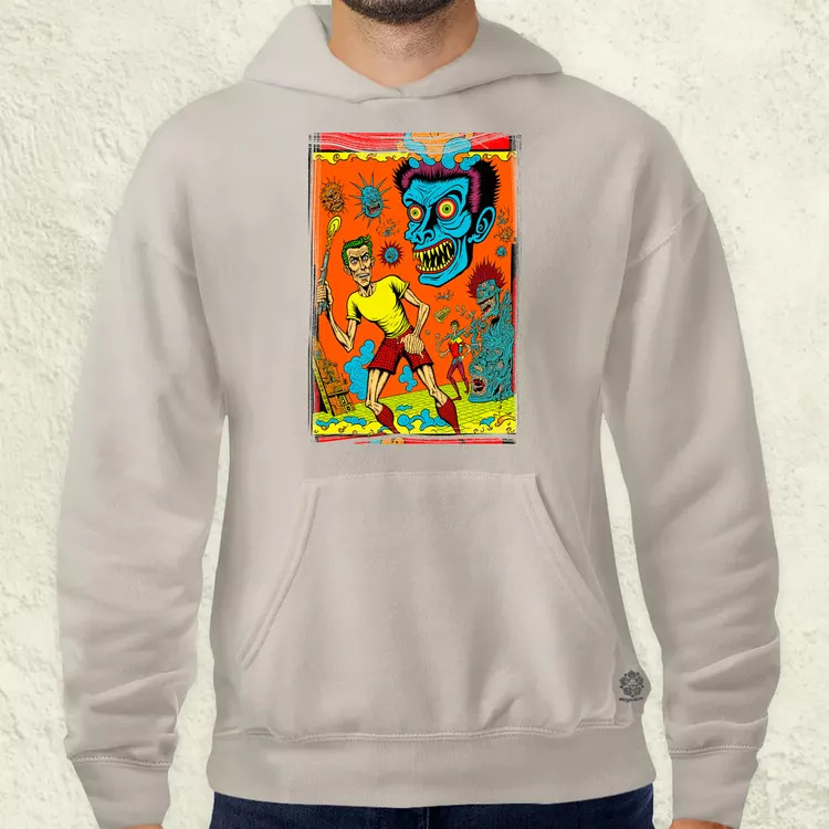 Basil Wolverton fanart v8 férfi pulóver
