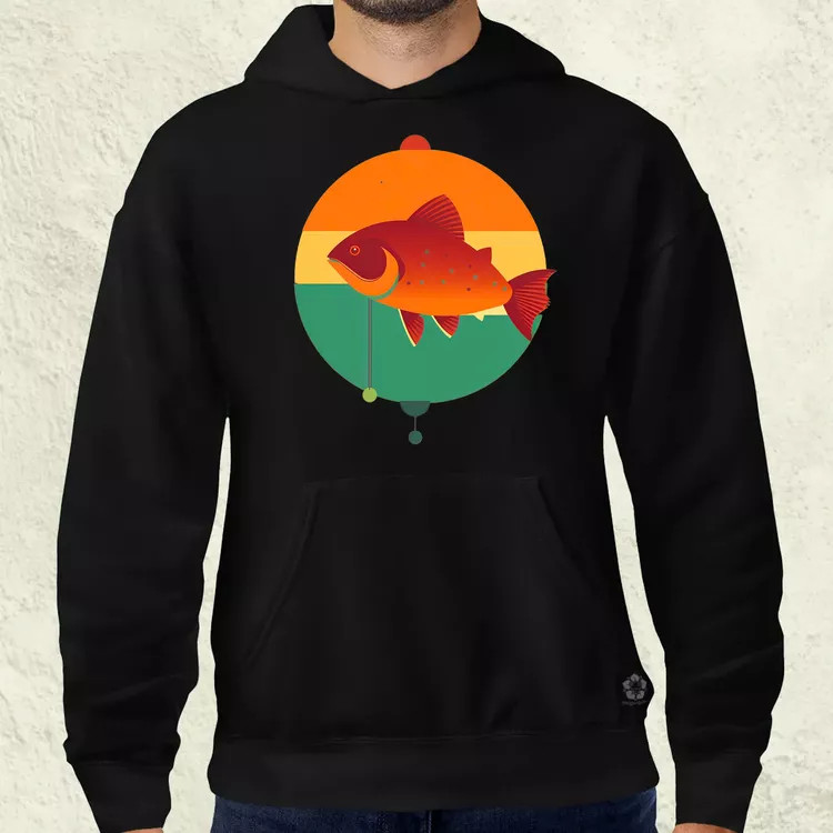 Minimalista horgászás v1 férfi pulóver