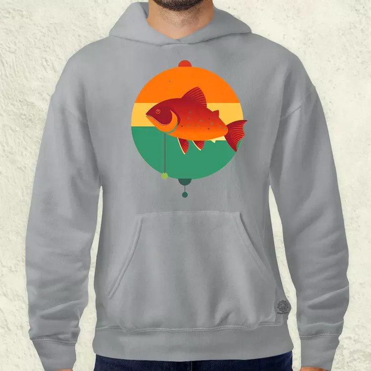 Minimalista horgászás v1 férfi pulóver