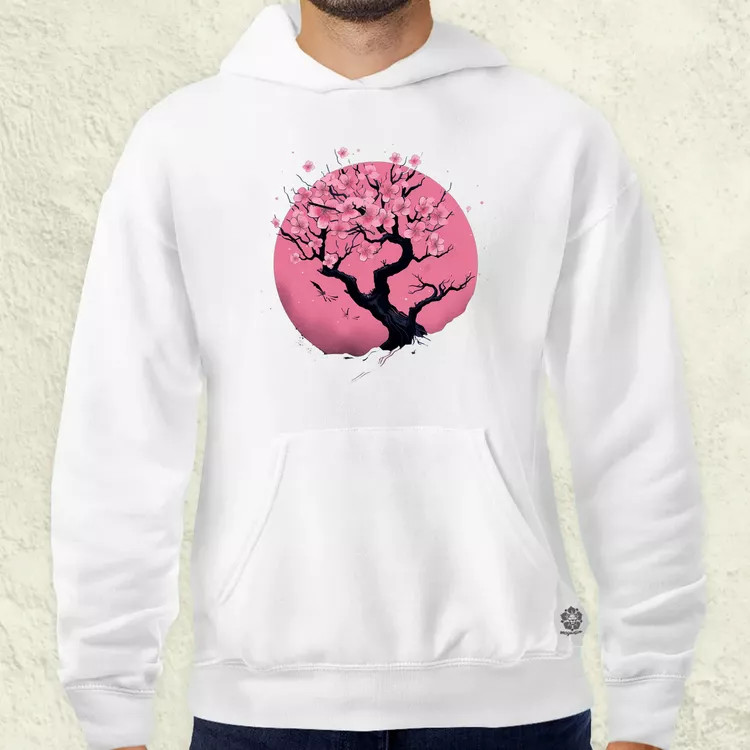 Minimalista sakura fa v8 férfi pulóver