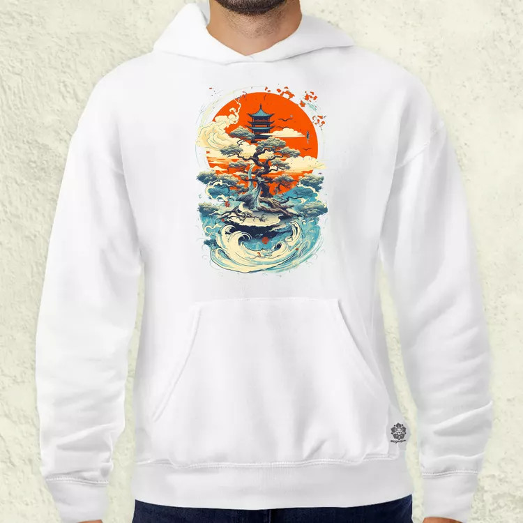 Ősi japán szimbólum v1 férfi pulóver