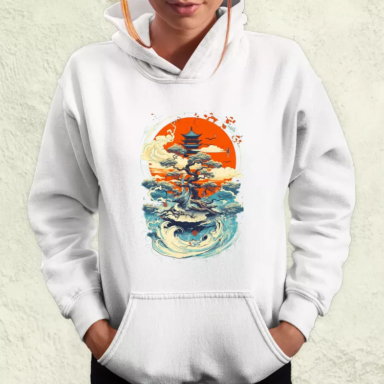 Ősi japán szimbólum v1 női pulóver