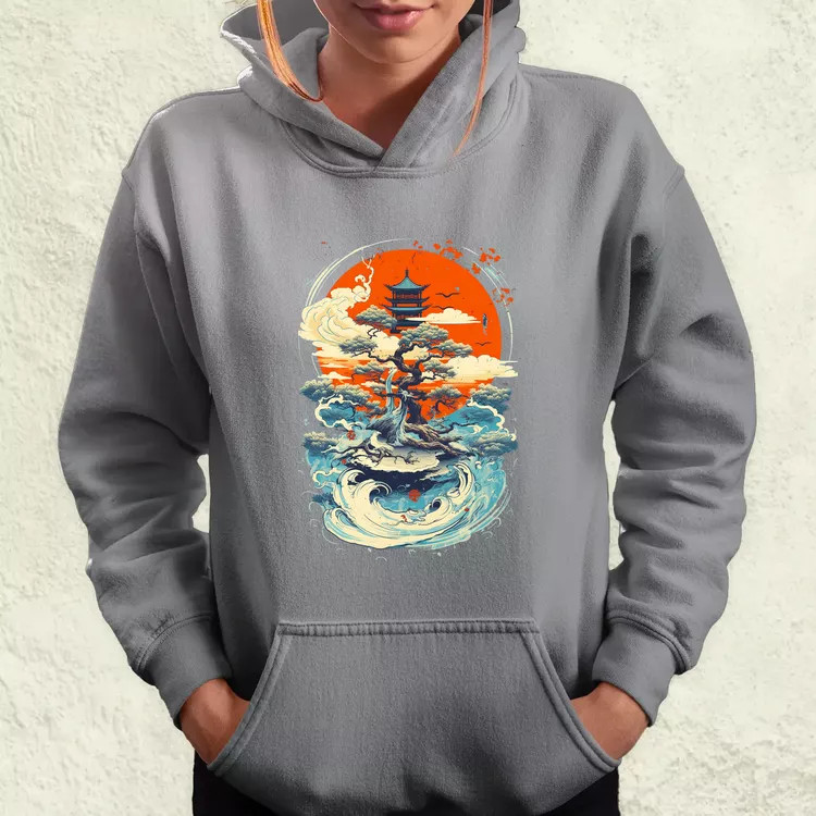 Ősi japán szimbólum v1 női pulóver