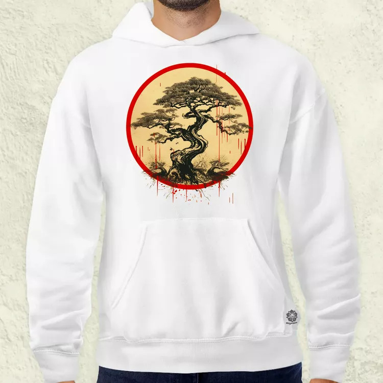 Ősi japán szimbólum v2 férfi pulóver