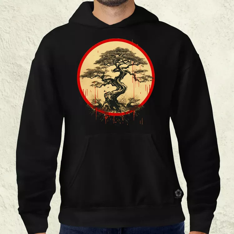Ősi japán szimbólum v2 férfi pulóver