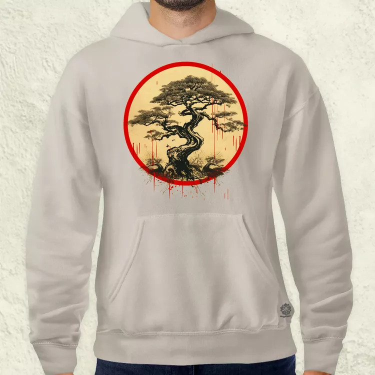 Ősi japán szimbólum v2 férfi pulóver