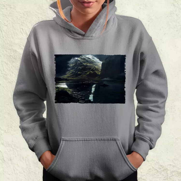 Pareidolia Ragnar skandináv táj fantázia v2 női pulóver
