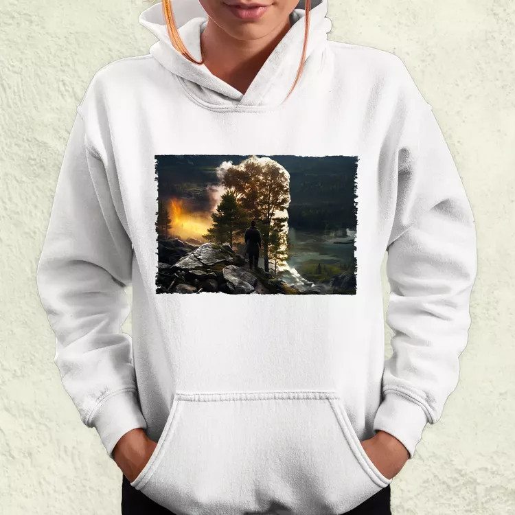 Pareidolia Ragnar skandináv táj fantázia v5 női pulóver