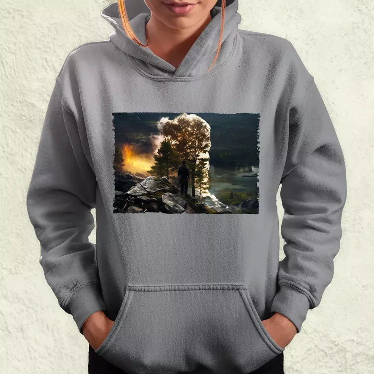 Pareidolia Ragnar skandináv táj fantázia v5 női pulóver