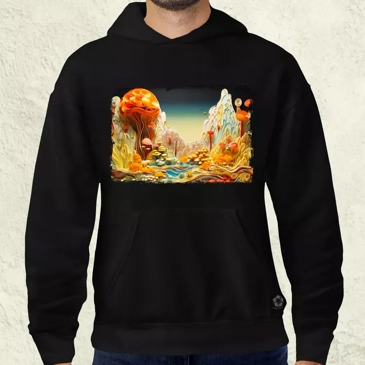 Pointillizmus Idegen táj férfi pulóver