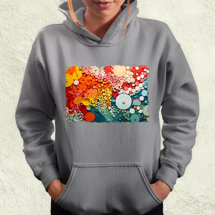 Pointillizmus Virágos rét női pulóver