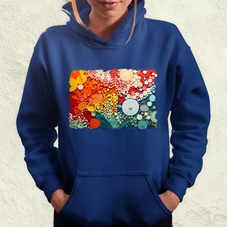 Pointillizmus Virágos rét női pulóver