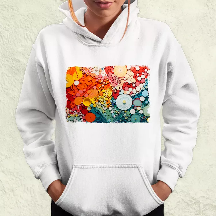 Pointillizmus Virágos rét női pulóver