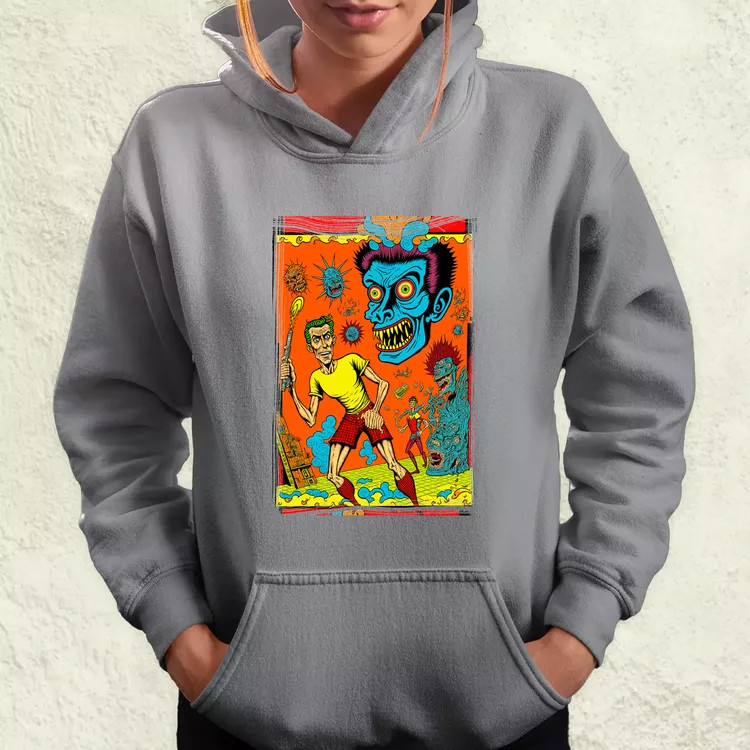 Basil Wolverton fanart v8 női pulóver