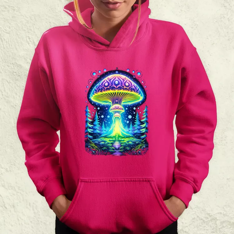 Pszichedelikus gomba UFO v1 női pulóver