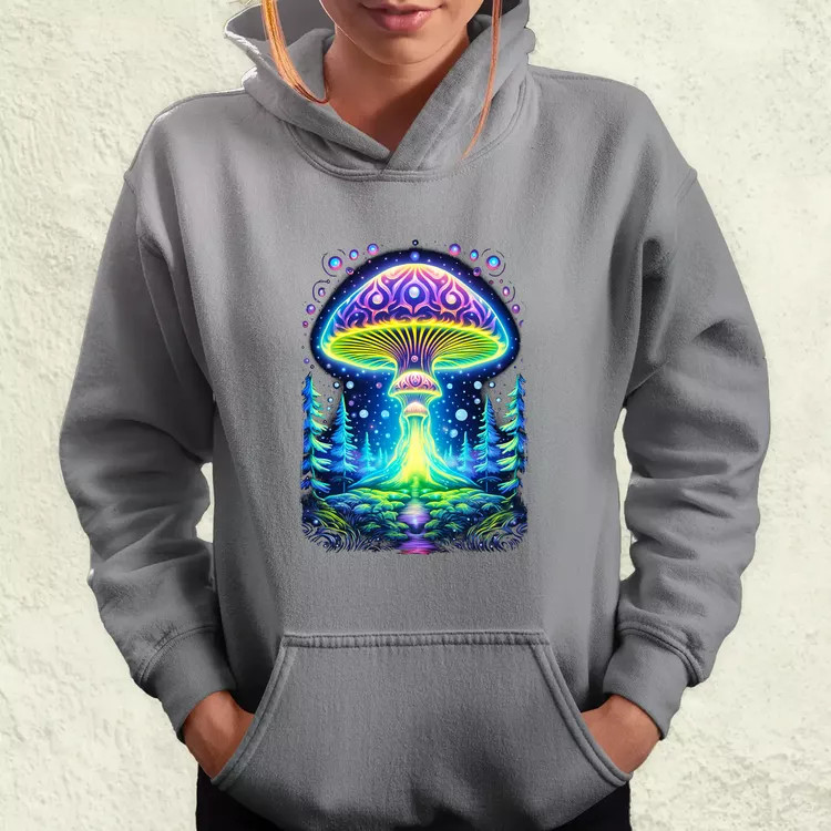 Pszichedelikus gomba UFO v1 női pulóver