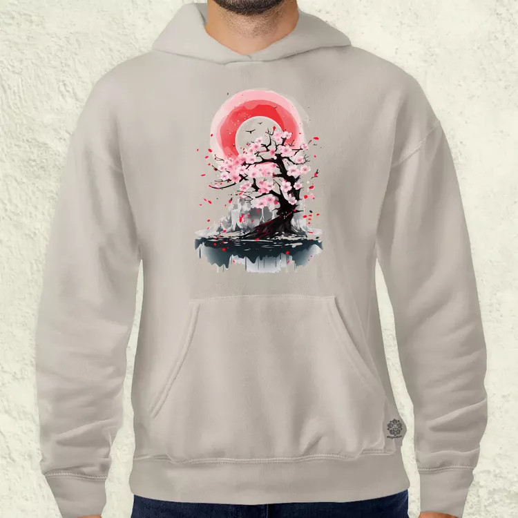 Sakura fröccsenés v1 férfi pulóver