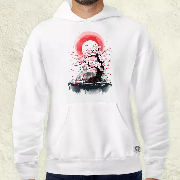 Sakura fröccsenés v1 férfi pulóver