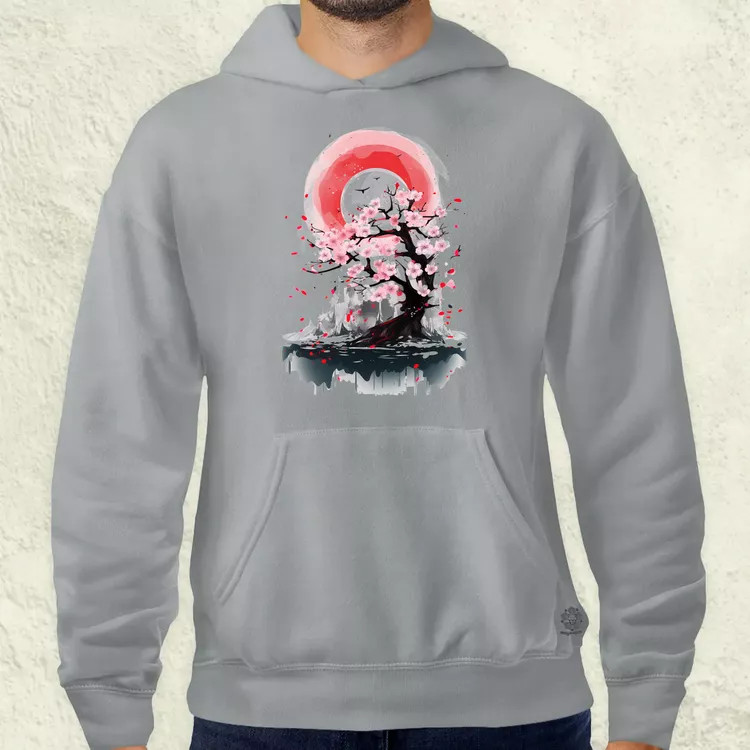 Sakura fröccsenés v1 férfi pulóver