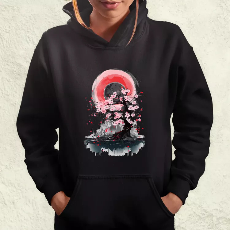 Sakura fröccsenés v1 női pulóver
