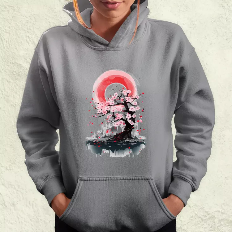 Sakura fröccsenés v1 női pulóver