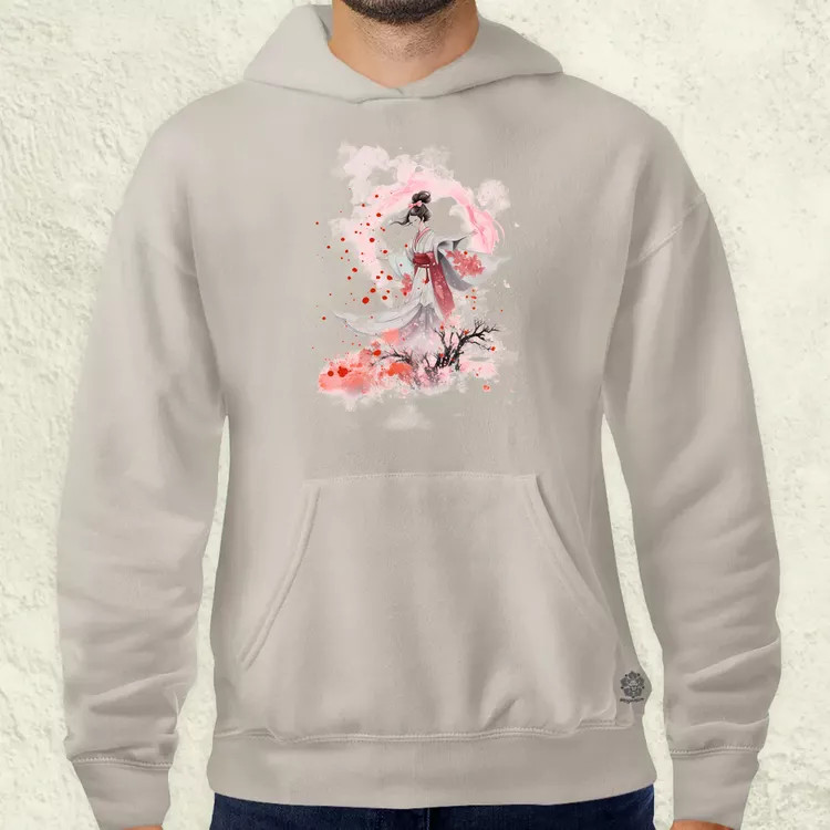 Sakura fröccsenés v4 férfi pulóver