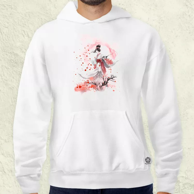 Sakura fröccsenés v4 férfi pulóver