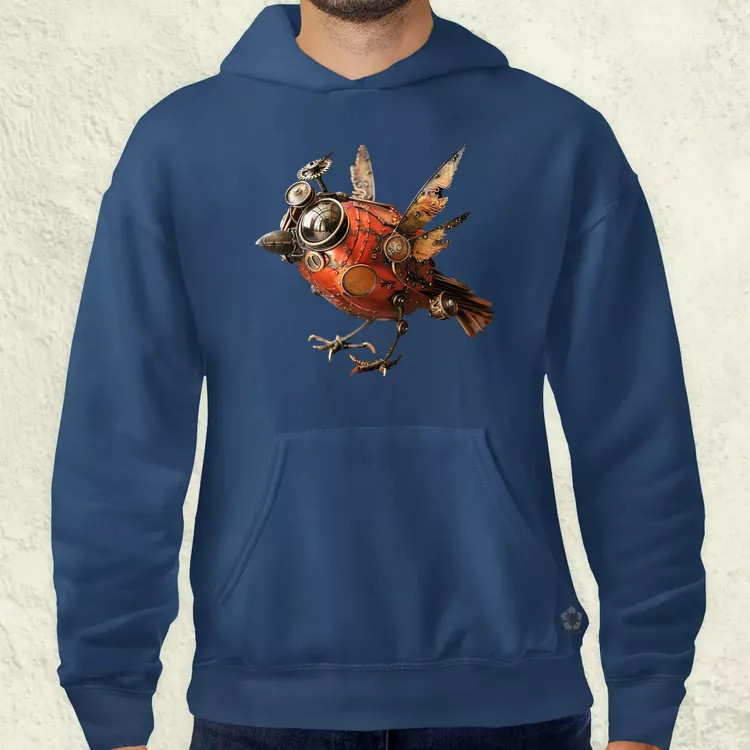Steampunk madár v1 férfi pulóver