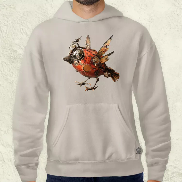 Steampunk madár v1 férfi pulóver