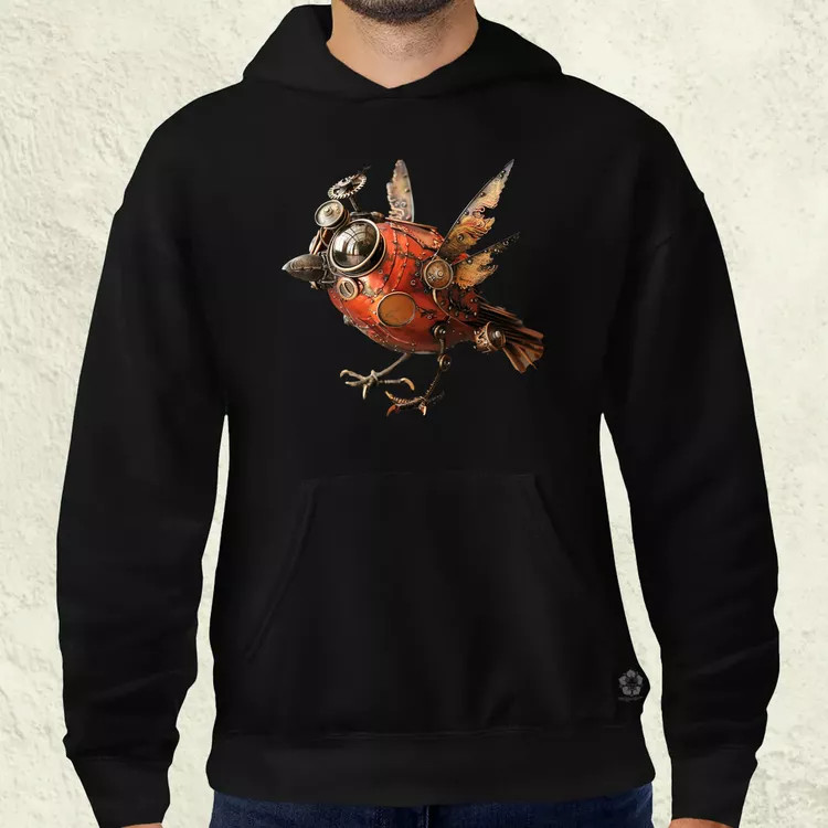 Steampunk madár v1 férfi pulóver