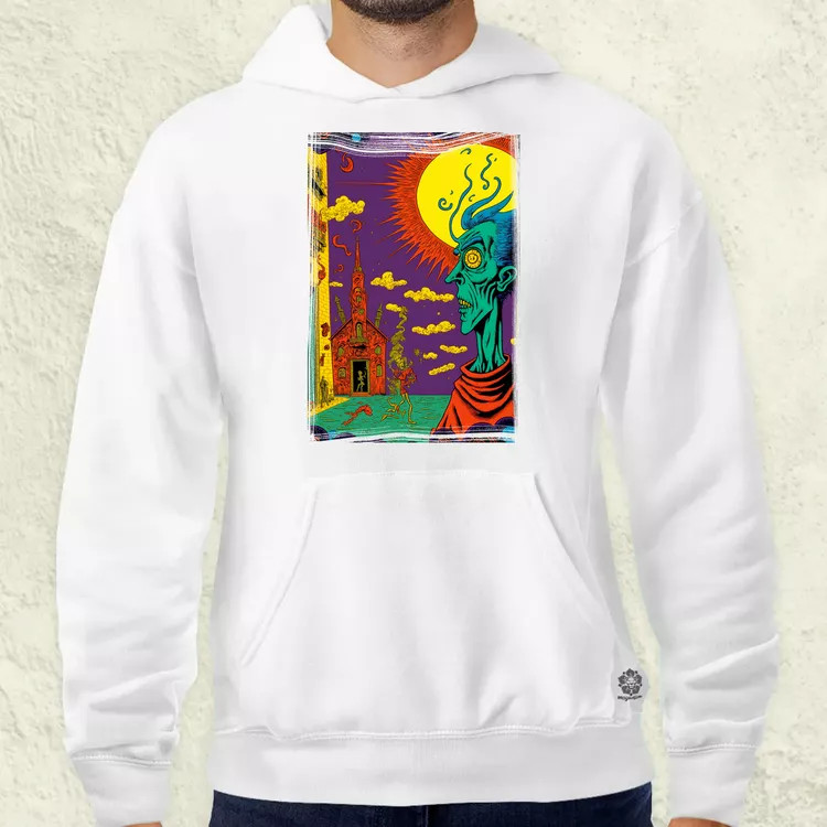 Basil Wolverton fanart v9 férfi pulóver