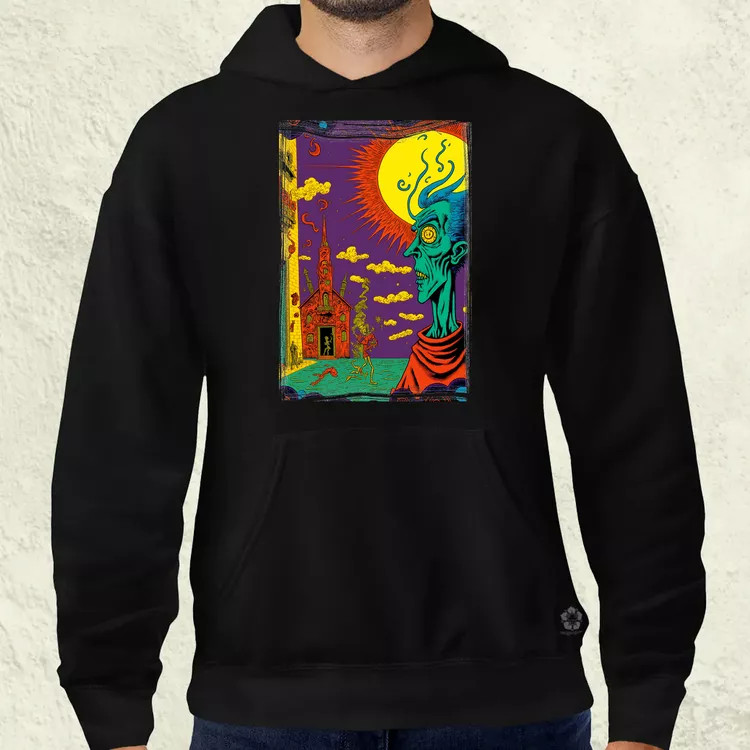 Basil Wolverton fanart v9 férfi pulóver