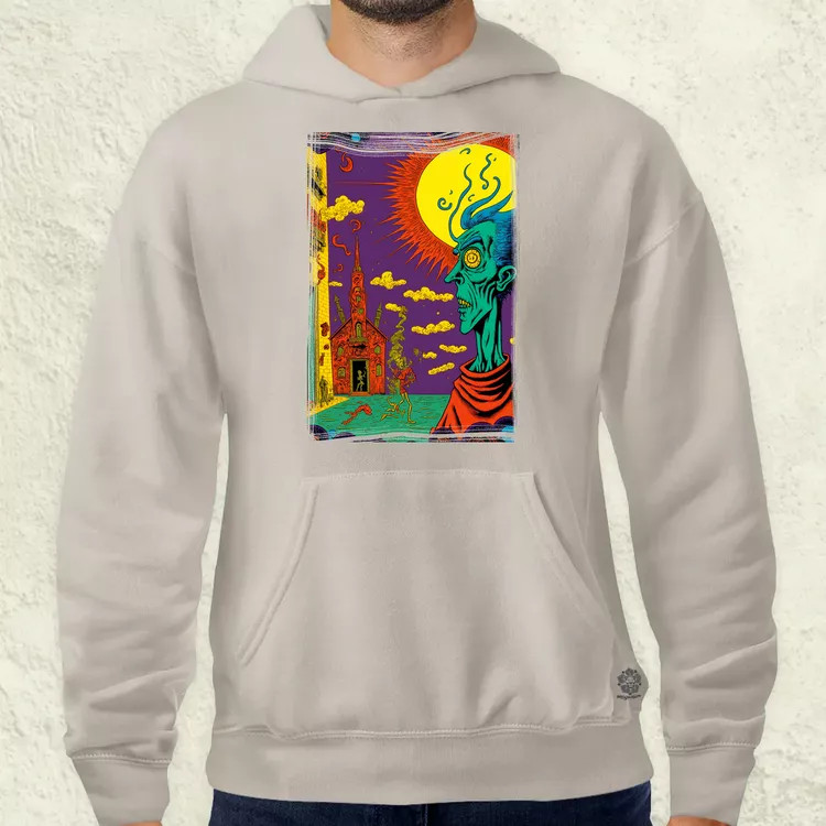 Basil Wolverton fanart v9 férfi pulóver