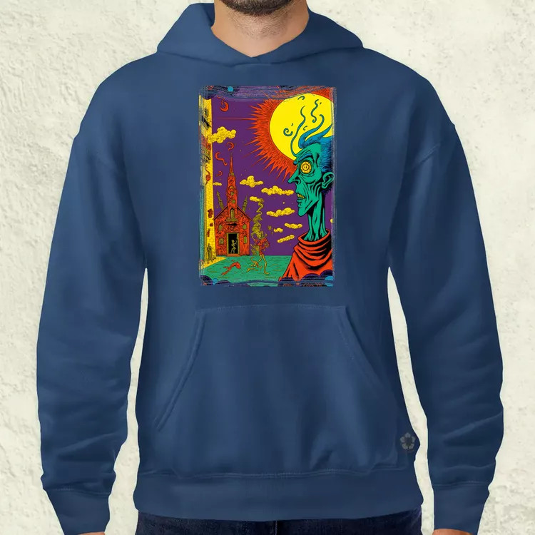 Basil Wolverton fanart v9 férfi pulóver